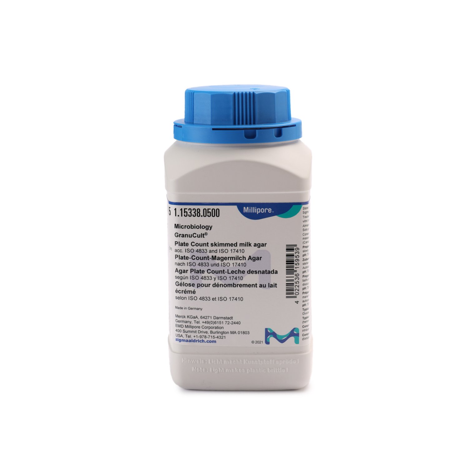 Plate count skim milk agar for microbiology